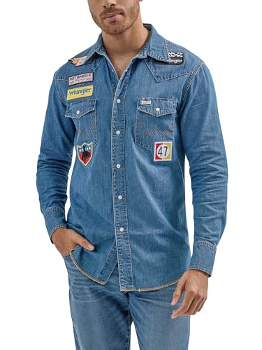 Wrangler Men's X Hot Wheels Denim Work Shirt