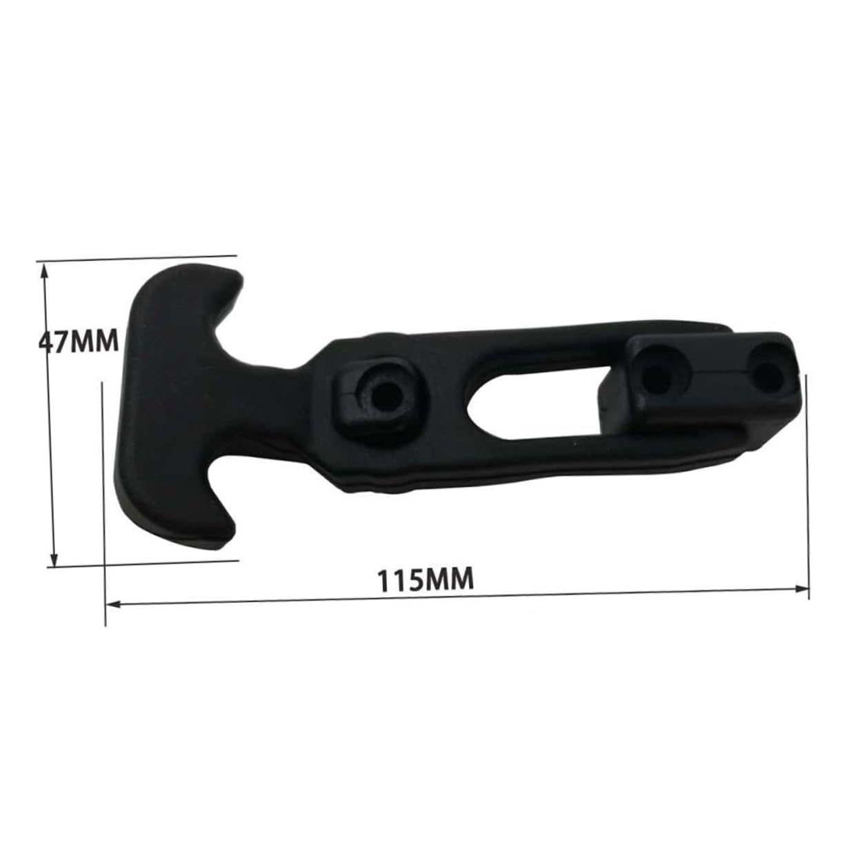 2Sets Professional Handle Latch Rubber Latch Tool Box Latch for Golf Cart Flexible T-Handle Draw Latch with Grip for Industry and Vehicles