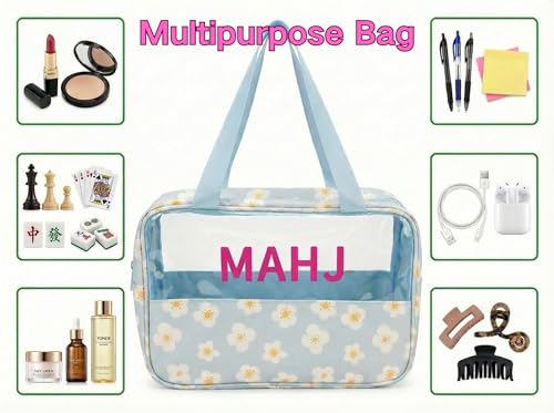 Set de 3 Bolsas para Mahjong de Lona con Forro miniatura 4