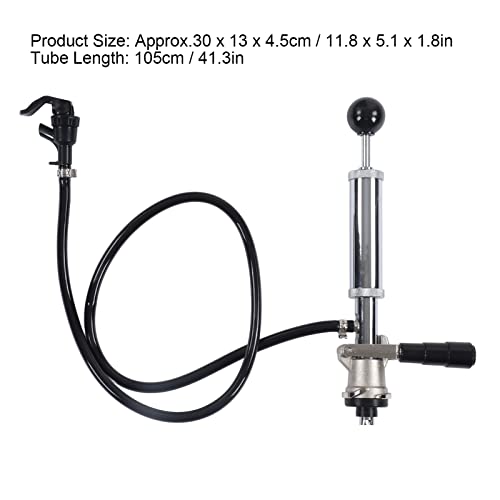 Bomba de barril de cerveja, bomba de festa de barril de aço inoxidável, dispensador tipo S para piqu