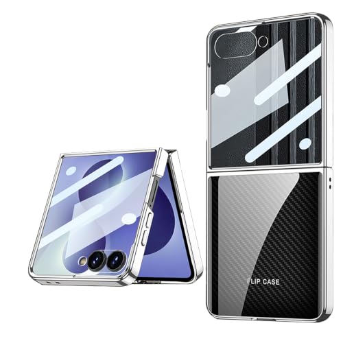 Coque Peint Verre étui pour Samsung Galaxy Z Flip 8 anti rayures