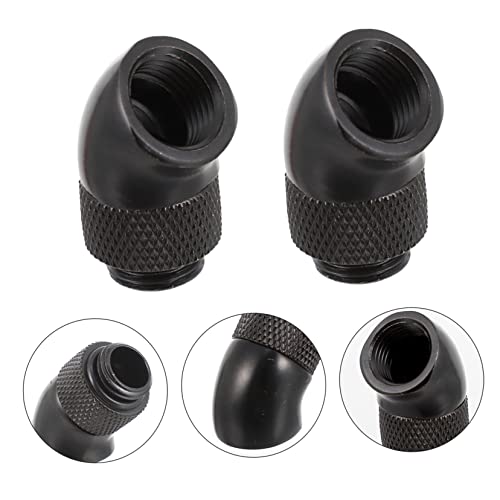 UKCOCO 2piezas Adaptador Refrigeración Líquida Giratorio Conector Pc Kit Refrigerante Líquido Accesorio - imagen 6