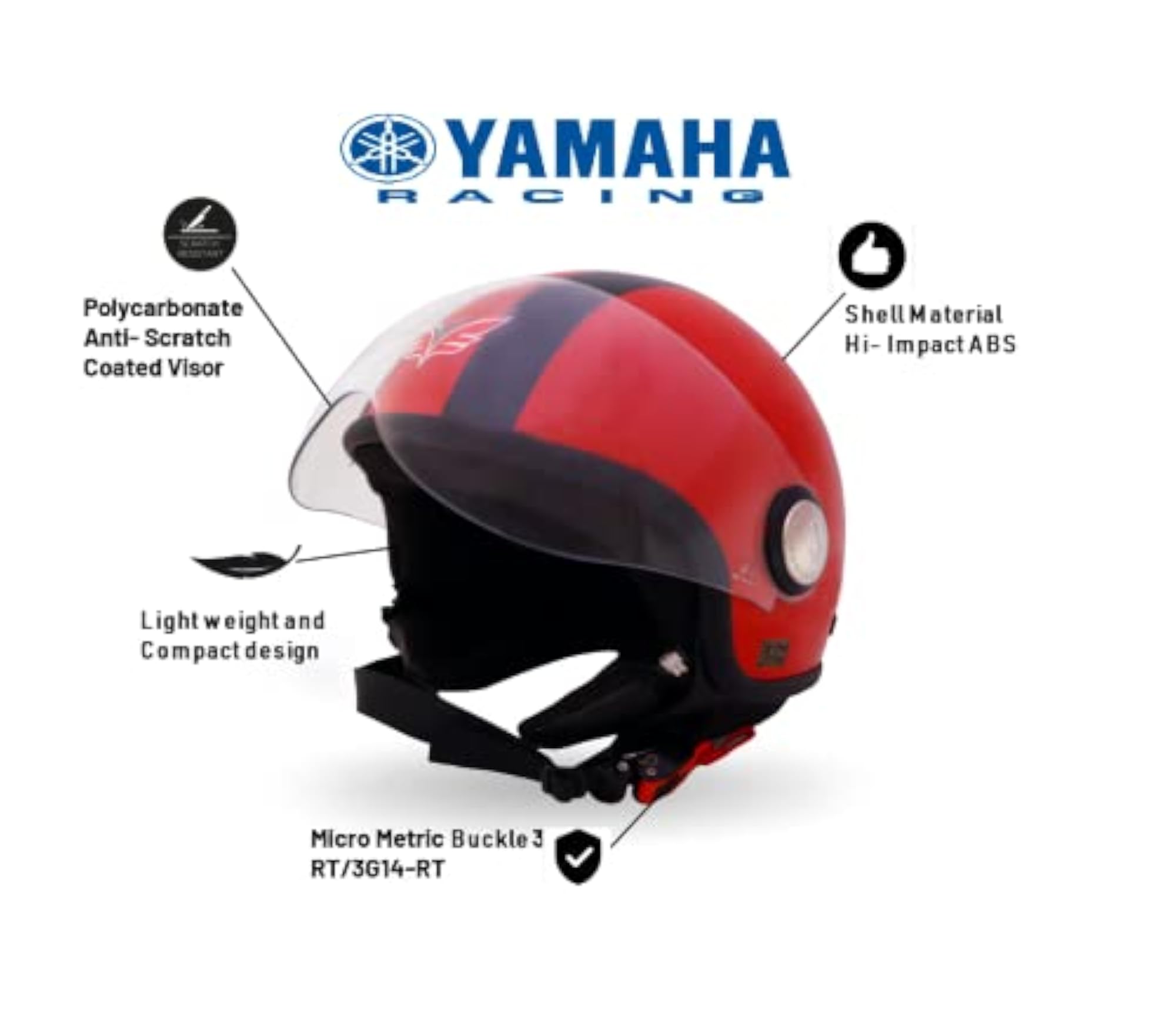Avion Polycarbonate Anti-Scratch Half Face Helmet