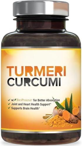 Turmeric Curcumin, Best Absorption, Natural Vegan Joint Support, Non-GMO,White