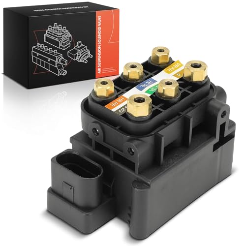 A-Premium Air Suspension Solenoid Valve Compatible with Mercedes-Benz E300, E350, E400, E450, E43 E53 AMG, E63 AMG S, GLC300, GLC350e, GLC43 GLC63 AMG, GLC63 AMG S, CLS53 AMG, AMG GT 53 63