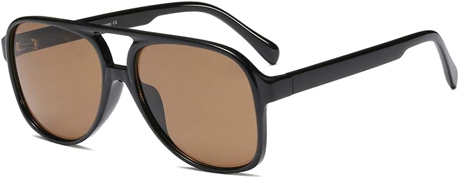 Freckles Mark Vintage Retro 70s Sunglasses for Women Men Classic Large Square Aviator Trendy Glasses