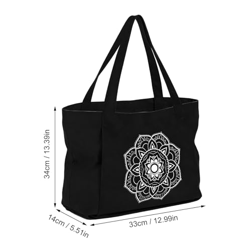 Bolsa de yoga elegante de lona impermeable de gran capacidad 6