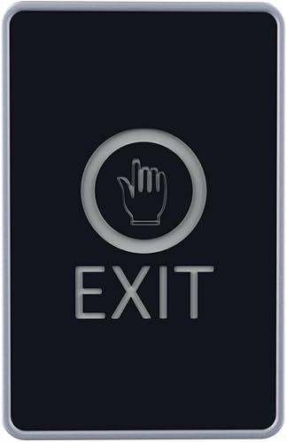 Miniatura 4 de Sistema de control de acceso para puerta, impermeable, NFC RFID, kit de cerradura magnética eléctrica de 600 libras, con botón de salida táctil,