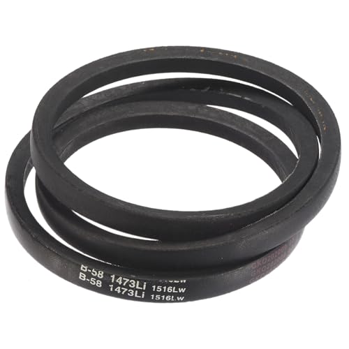 Image of uxcell 3 Pack B58 Classic Wrapped V-Belt, 61 inch Outside Circumference Wrapped Industrial Rubber V-Belt B Profile V-Belt for Industrial Machinery Equipment, Black