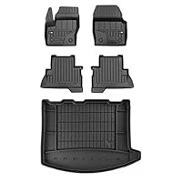 M MOTOS Kofferbakmat voor Ford Focus IV sinds 2018, verbeter je reiscomfort met de zwarte antislipmat Auto TM - automat voor alle weersomstandigheden, bescherming tegen de jaren