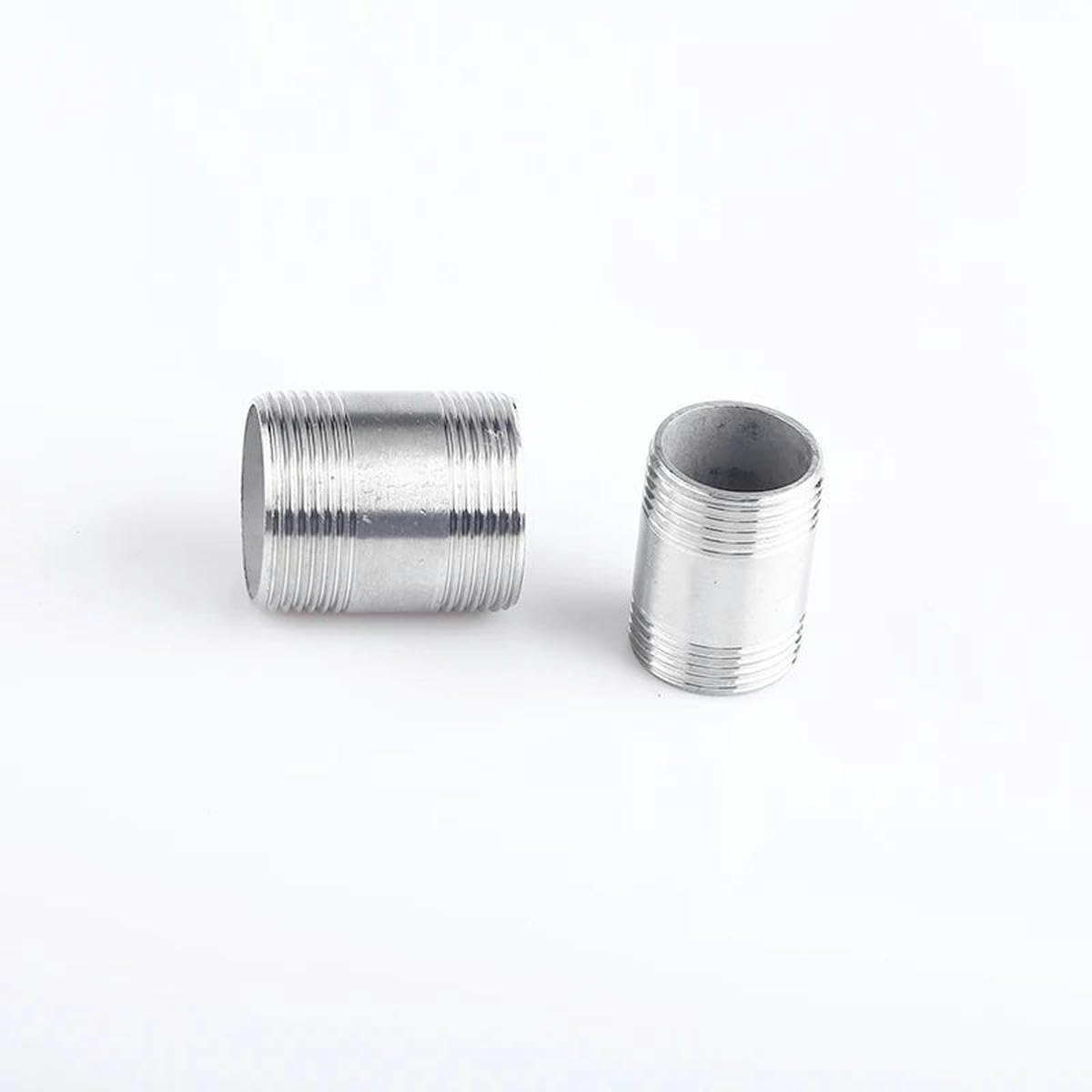 Lunghezza 100/150/200/300mm 1/4" 3/8" 1/2" 3/4"-2” Filettatura maschio Nipplo lungo Raccordo per tubo in acciaio inossidabile 304 Adattatore connettore-200mm Lunghezza-1-1/4"