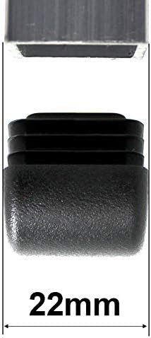 Qty: 16pcs 22mm (7/8") Square Tube Domed Ribbed Inserts End Caps Stoppers Plugs for Table Chair Furniture Legs by Lifeswonderful® - Image 3