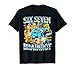 Six Seven 67 Brainrot Meme Gifts for Boys Kids T-Shirt
