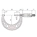 Mitutoyo 103-179 Outside Micrometer, Baked-enamel Finish, Ratchet Stop, 2-3