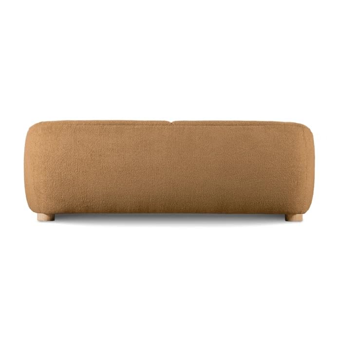 Image of Kaniel Premium Boucle Fabric 3 Seater Sofa for Living Room and Offices (Brown, 3 Seater)