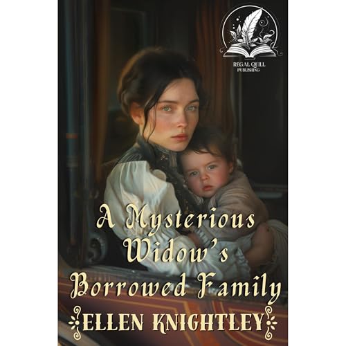 A Mysterious Widow&rsquo;s Borrowed Family Audiolibro Por Ellen Knightley arte de portada