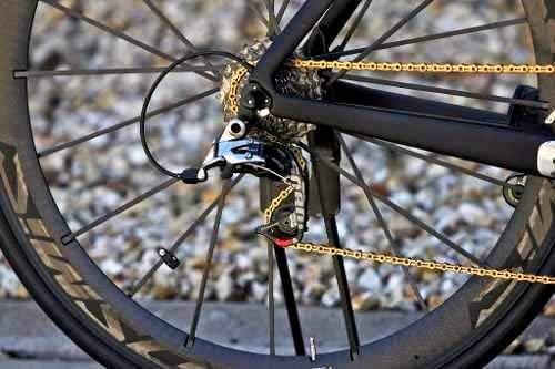 Pyc Hollow-Pin 11 Speed Bicycle Bike Chains Ultralight 116-Links For Road Mountain Cyclocross Gravel Etc. Use (Gold) #TOP3