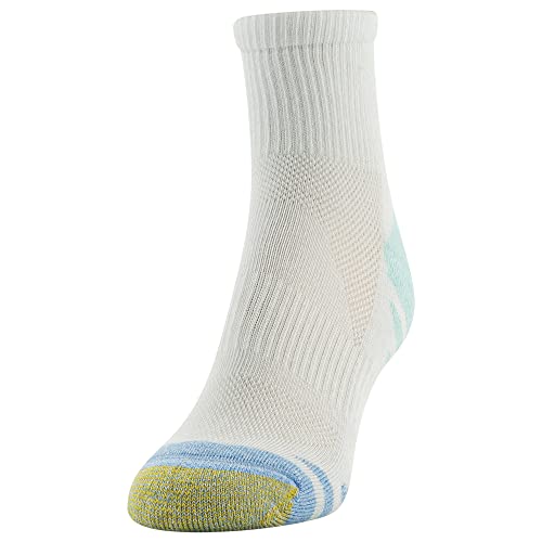 Image of GOLDTOE womens Half Cushion Sport Quarter Socks With Mesh, 6-pairsSocks