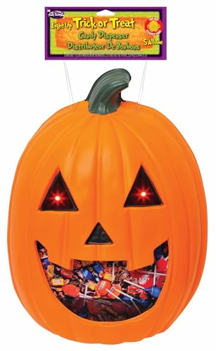 18-inch Pumpkin Light Up Hanging Candy Dispenser