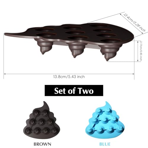 Molde de silicona para cubitos de hielo, 2 piezas miniatura 7