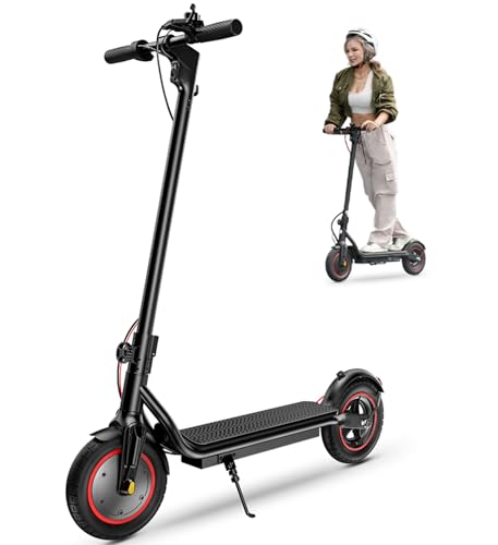 Electric Scooter, 23 Miles Long Range,22 MPH Top Speed,500W Powerful Motor,10'/8.5' Pneumatic Tires Commuting Scooter,UL Certified Foldable Escooter for Adults and Teens