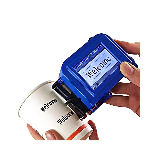 Mini impresora de mano Impresora inyección tinta portátil for caja lata Bolsas plástico Impresión código por lotes Resistente a la fricción(Printer)