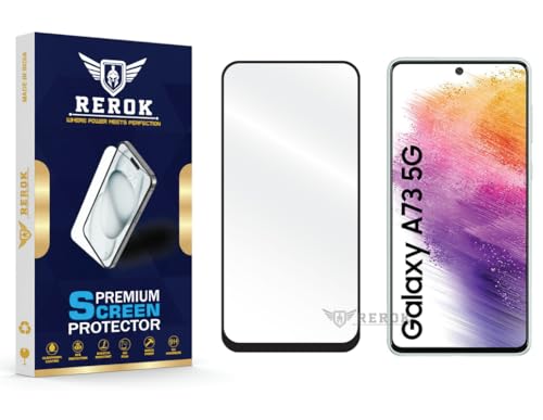 Image of Gorilla Tempered Glass Screen Protector Compatible with Samsung Galaxy A73 [Pack of 1] | Edge-to-Edge, Bubble-Free, Case Friendly, Easy Installation Kit