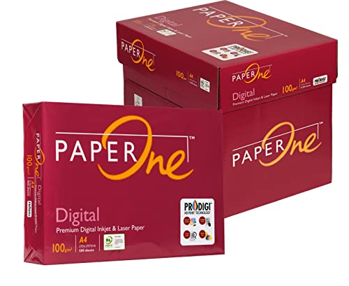 Image of PaperOne A4 Digital Paper 100 GSM (Pack of 4 Reams 1 Carton 500 Sheets Each Pack)