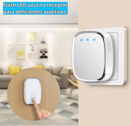 Campainha Sem Fio Residencial Wireless 300m Longo Alcance