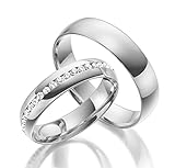 ehering weissgold schlicht Trauringe aus ECHT WEIßgold 333 8 Karat