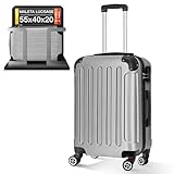 ARTREE Maleta de Cabina 55x40x20 ABS, Ligera y Compacta para Viajes en Avión, Equipaje de Mano para Hombre y Mujer, Dimensiones 55 cm
