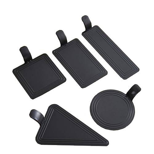 STOBAZA 100Pcs Black Rectangular Mousse Base Boards Cake Boards Tray for Birthday Wedding Cakes Dessert Display Base Reusable Easy to Clean