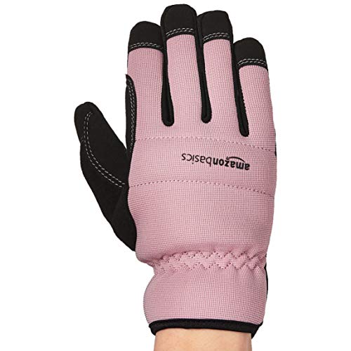 Amazon Basics Women's Work Or Garden Gloves - Small, Pink #TOP20