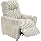 HOMCOM Sillón Relax Reclinable, Crema