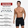 Aisprts Swimming Shorts Men Swimming Trunks with Compression Liner 2 in 1 Quick Dry Water Repellent Mens Swim Shorts Board Shorts Beach Shorts with 2 Zipper Pockets Black #5
