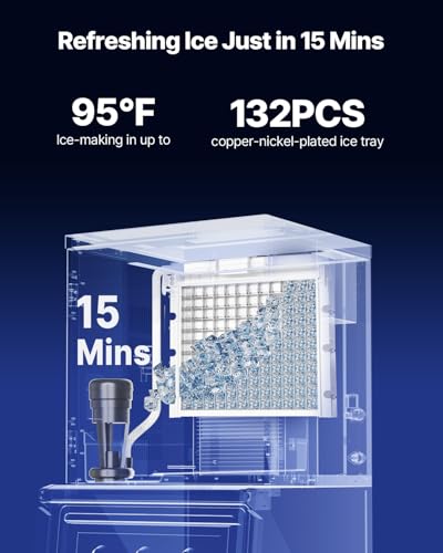Image of VEVOR Commercial Ice Maker Machine - Head, 300 Lbs /Day Stainless Steel Ice Machine with Scheduled Ice-Making, Self-Cleaning, Adjustable Thickness, Ideal for Restaurant Bar Cafe Hotel - Head Only