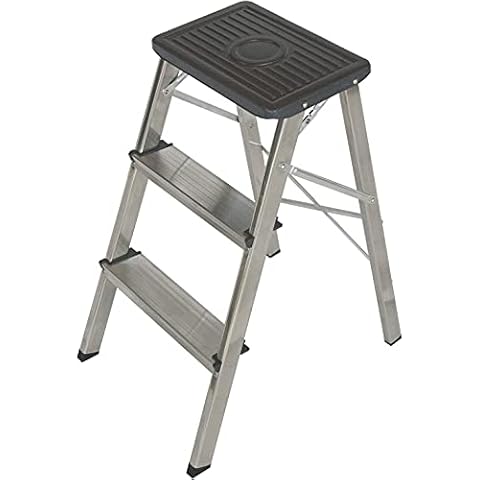 Taburete Plegable Escalera Aluminio 3 peldaños de Tijera Cover