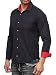 Baxboy - Camisa de manga larga para hombre, de corte ajustado, fácil...