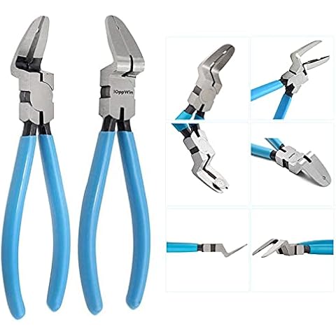 IOppWin Panel Clip Pliers, Auto Trim Removal Fastener Plier Car Door Panel Clip Tools Plastic Rivets Pry Puller Adjustable Multipurpose Diagonal Cutting Pliers 1 Pcs Cover