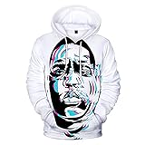 3. El Notorious B.I.G. Sudadera con capucha, unisex, muy adecuada para la vida diaria, deportes recreativos, street style, senderismo, vacaciones, club party, etc.