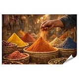 islandburner Póster de alta calidad con soporte de especias en el mercado oriental - estándar