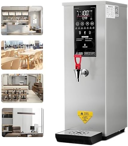 8L Commercial Hot Water Dispenser - Electric Water Boiler with Adjustable 86-212℉ Temperature, LCD Display, Fast Heating for Tea, Coffee, Restaurant, Hotel & Office - White