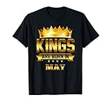 Kings Are Born In May Birthday For Men T-Shirt