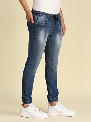 Image of High Star Men Jogger Low Distress Heavy Fade Stretchable Jeans