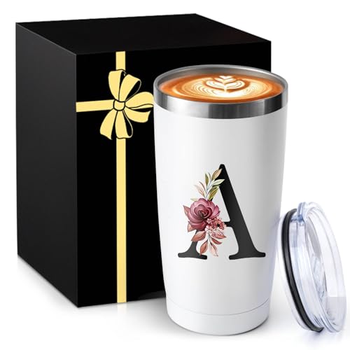 20 Oz Insulated Coffee Cup with Lid Stainless...