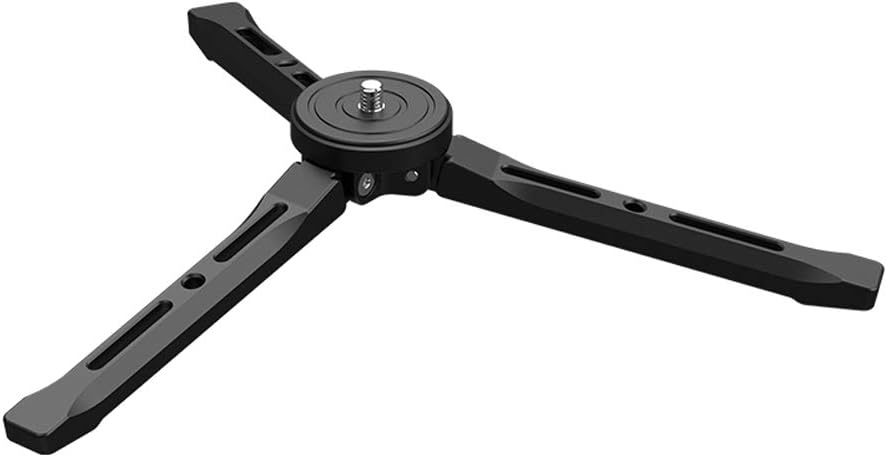 FeiyuTech V4 Aluminum Alloy Universal Portable Tripod with 1/4" Screw Mount Folding Handle Grip Desktop Stand Tabletop Stand for Gimbal Stabilizer DSLR Mirrorless Camera Gopro Action Camera Projector