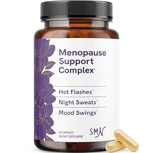 Menopause Supplements for Women Hot Flashes & Night Sweats | Hormone Balance, Menopause Relief for Women & Perimenopause Support | With Black Cohosh, DIM & Red Clover | 60 Ct (2 Month Supply)
