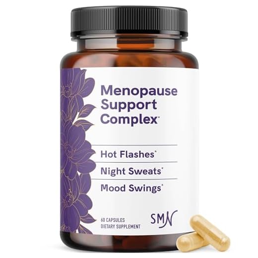 Menopause Supplements for Women | Multi-Symptom Relief for Hot Flashes & Night Sweats | Hormone Balance Support for Mood Swings & Perimenopause | With Black Cohosh, Red Clover, DIM | 60 Capsules