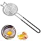 Eigelbtrenner,Eiertrenner Edelstahl Egg White Separator Mit Griffen Eidotter-Trenner Teiler Filter Egg Separator Leicht zu Reinigender für Küche Backwerkzeug