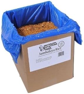 Jambalaya Girl Food Service Jambalaya Seasoned Rice Blend, 25 lb. box - Easy to Cook - Just Add Chicken, Sausage or Seafood - Rice, Seasonings and Hearty Dehydrated Vegetables. No Artificial Flavors, No MSG Added, No Certified Colors - Woman Owned - Kid Approved